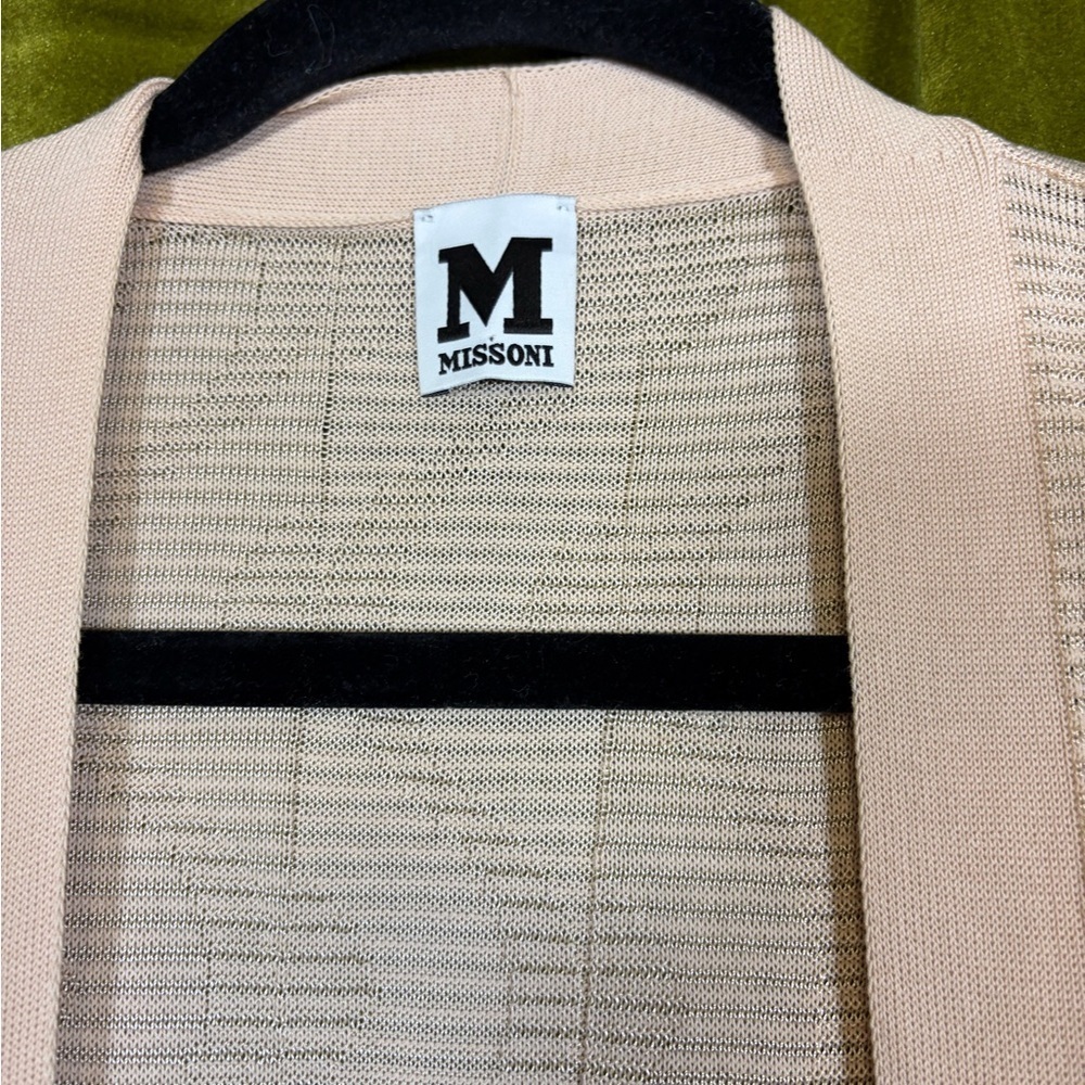 Missoni Creme Light Knit open cardigan sweater. Size 42 (US 6). Retail $400+ - Picture 2 of 6